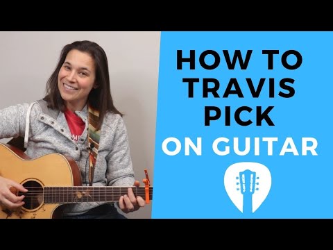 How To Travis Pick On Guitar  AWESOME FINGERPICKING PATTERN