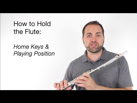 Beginner Flute Lesson 4  How to Hold the Flute
