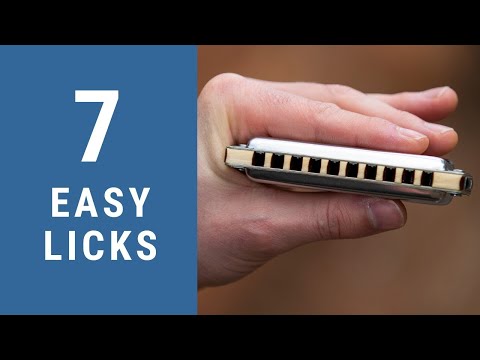 7 Easy Blues Harmonica Licks  C Harmonica Lesson  Free harp tab
