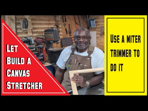 How to build a stretcher for a canvas