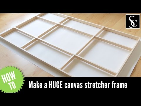 How to Make a Canvas Stretcher Frame And How to Mount The Canvas