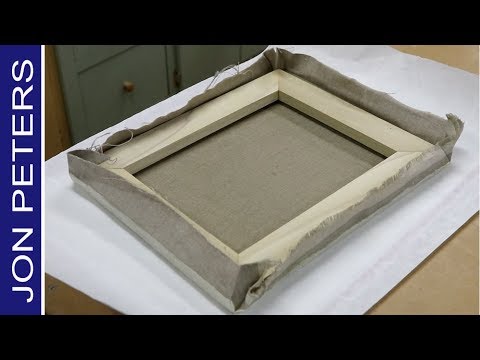 How to make a Canvas Stretcher amp Re Stretch a Painting