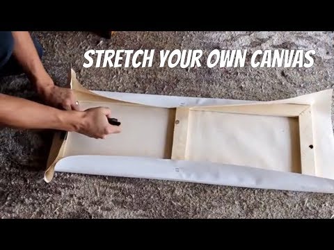 Make Your Own Canvas and Stretcher Bars