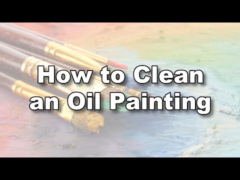 how to clean wash oil painting