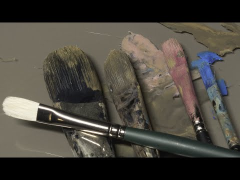 Why Cleaning Your Brushes is a Waste of Time  Oil Painting Advice