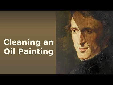 Cleaning an Oil Painting