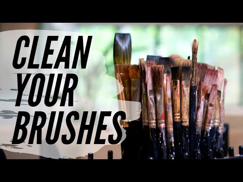 How to Clean Oil Painting Brushes  THE BEST WAY