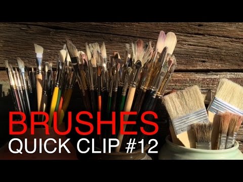 The BEST brushes for Oil Painting and how to clean them