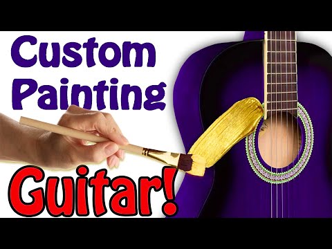 Custom Painting a GUITAR Satisfying