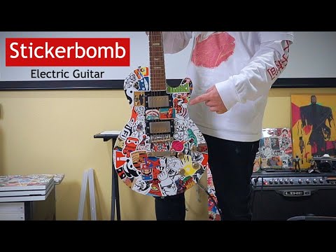How To Stickerbomb a Electric Guitar 