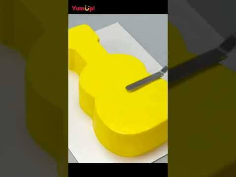 So Creative Guitar Cake Decorating Tutorial shorts cake trending bakingadream cakeart newtoyou