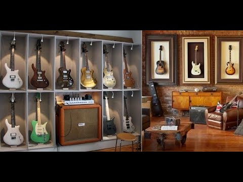 100 Creative Man Cave Guitar Display Ideas