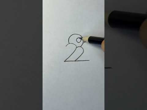 How to draw bird with Numbers