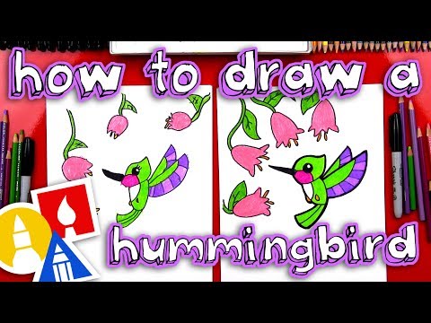How To Draw A Hummingbird for young artists