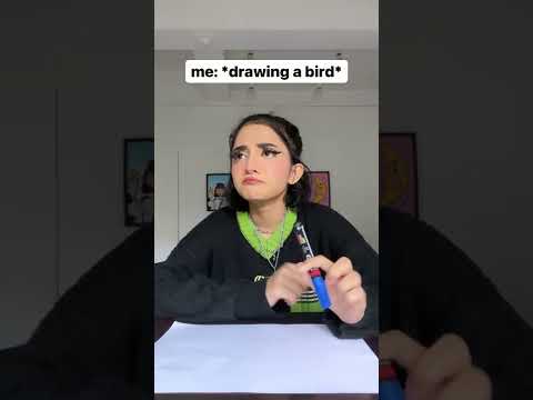 Drawing a realistic bird