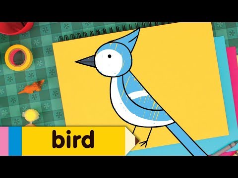 How To Draw A Bird  Simple Drawing Lesson for Kids  Step By Step