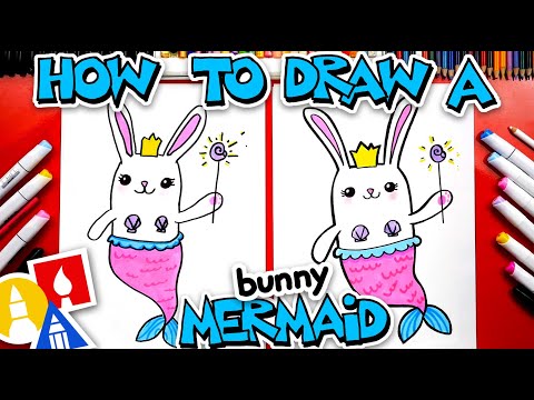 How To Draw A Cute Bunny Mermaid