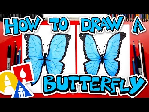 How To Draw Butterfly Emoji Realistic Blue Morpho 