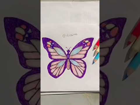 How to draw butterfly very easy step by stepbutterfly_drawing_with_colour