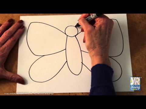 Teaching Kids to Draw How to Draw a Butterfly