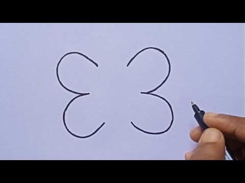 How to Draw Butterfly From 33 Easy Step by Step  Drawing From Number  Art Green 