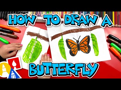 How To Draw A Butterfly And Cocoon  Folding Surprise