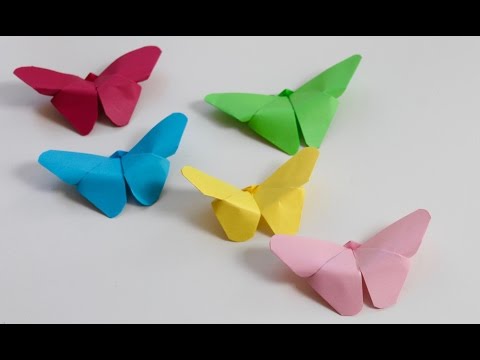 Easy craft How to make paper butterflies