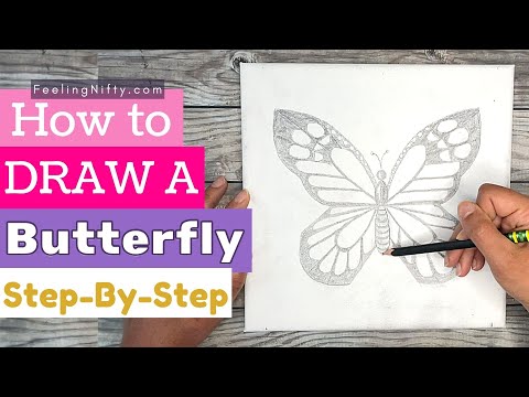 How To Draw a Butterfly Easy for Kids Teens amp Adults Beginner Stepby Step Drawing Tutorial
