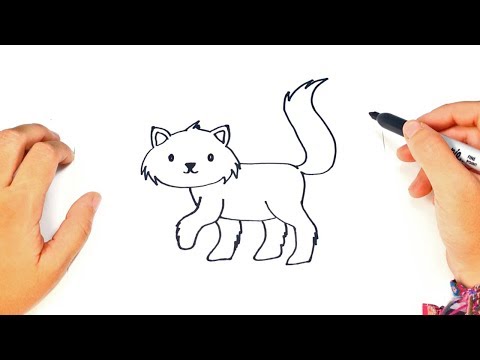 How to draw a Cat for Kids  Cat Easy Draw Tutorial