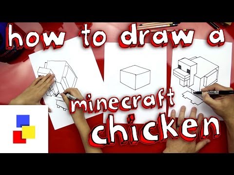 How To Draw A Chicken From Minecraft