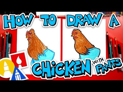 How To Draw A Chicken With Pants