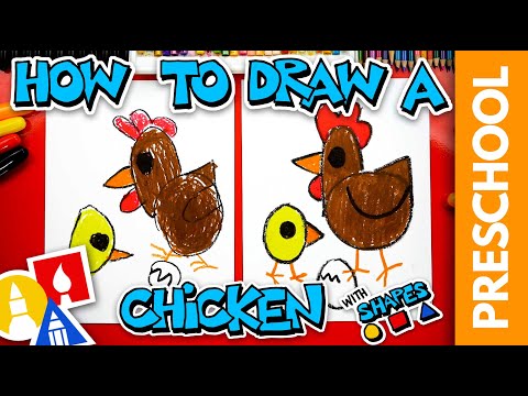 How To Draw A Chicken  Mom And Baby  Preschool