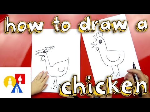 How To Draw A Chicken for super young artists
