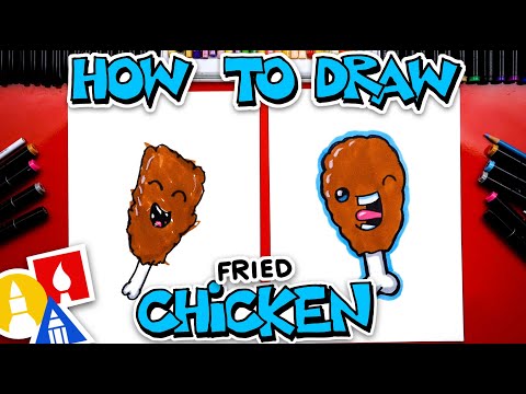 How To Draw Funny Fried Chicken