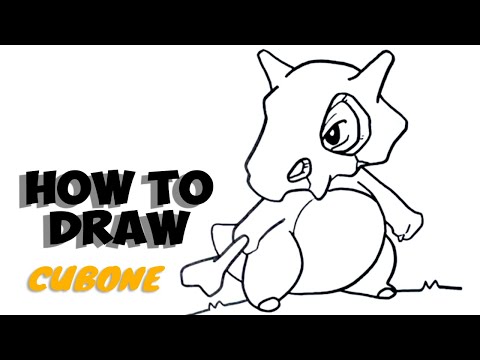 How to Draw Cubone From Pokemon  Easy Drawings