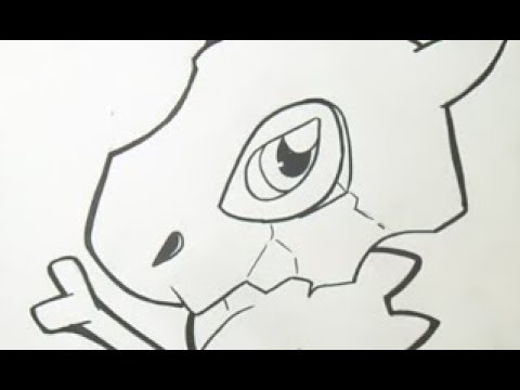 Cmo dibujar pokemon Cubone