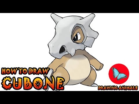 How To Draw Cubone Pokemon  Drawing Animals