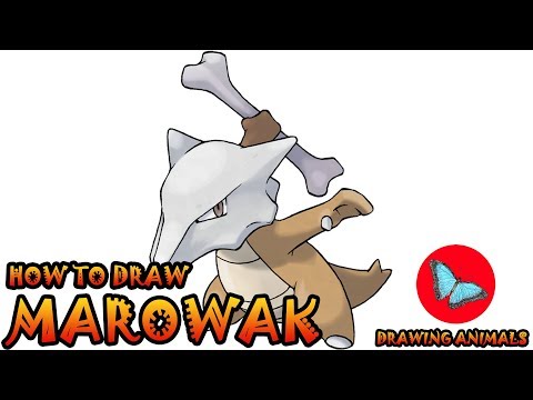How To Draw Marowak Pokemon  Drawing Animals
