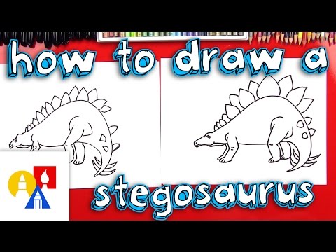 How To Draw A Stegosaurus