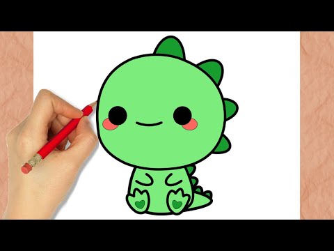 How to Draw a Cute Dinosaur Step by Step