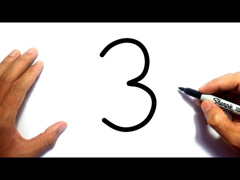 How to draw a dinosaur from number 3