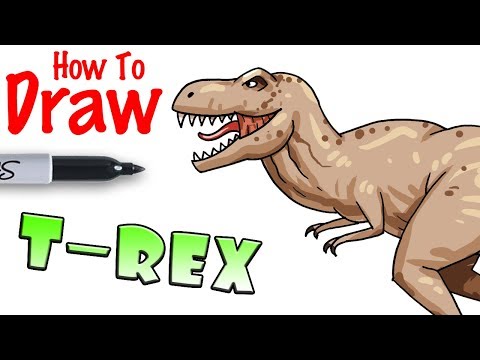 How to Draw a TRex Dinosaur