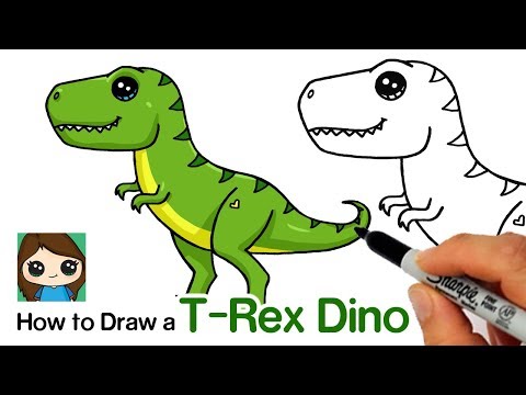 How to Draw a TRex Dinosaur Easy