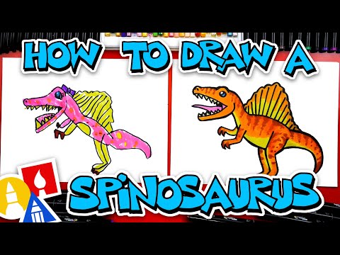 How To Draw A Spinosaurus Dinosaur