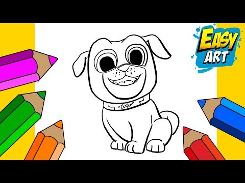 PUPPY DOGS PALS FOR KIDSHow to Draw a Dog BingoDibujos para Nios Easy Art