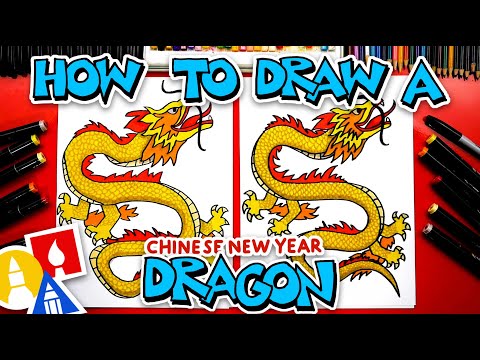 How To Draw A Chinese New Year Dragon  Advanced