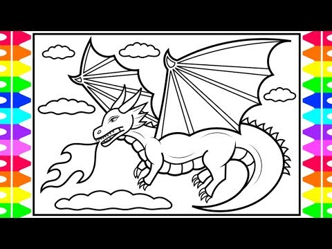 How to Draw a Dragon for Kids Dragon Coloring Pages for Kids