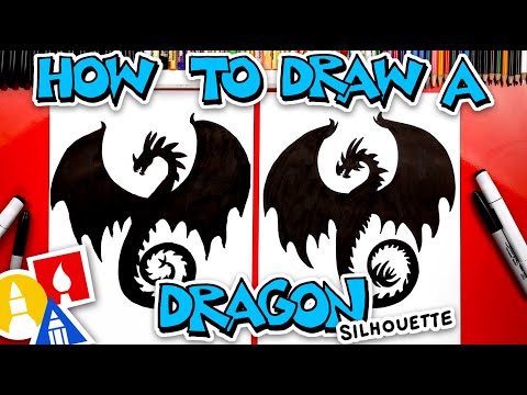How To Draw A Dragon Silhouette