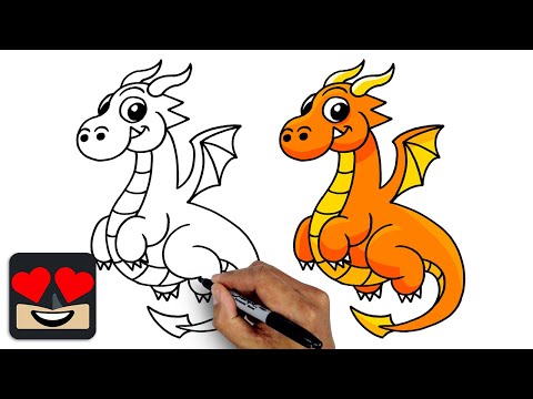 How To Draw a Dragon  Drawing Tutorial for Kids