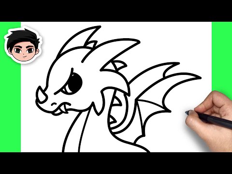 How To Draw a Dragon  Easy Step By Step Tutorial